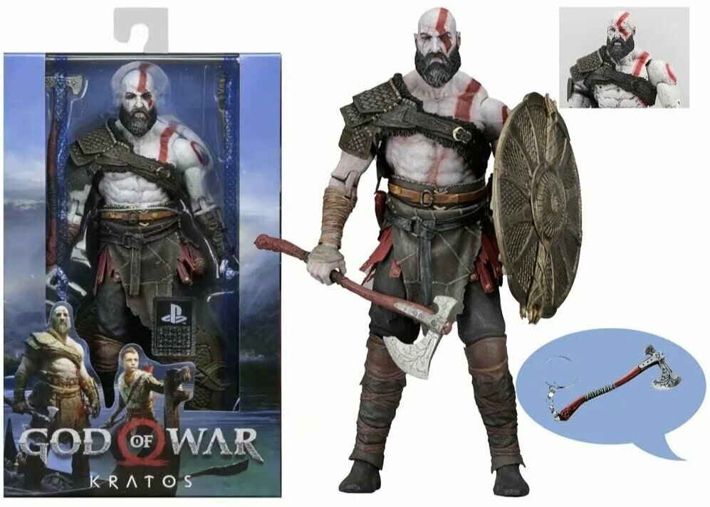 Фигурка Бог войны Кратос / God of War (18см, коробка)