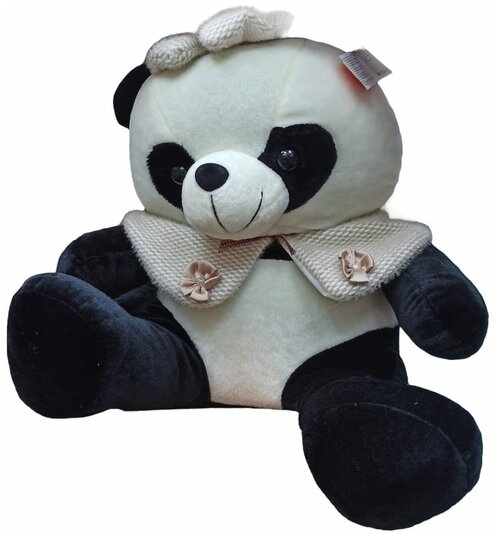 Мягкая игрушка панда в воротничке 50 см
