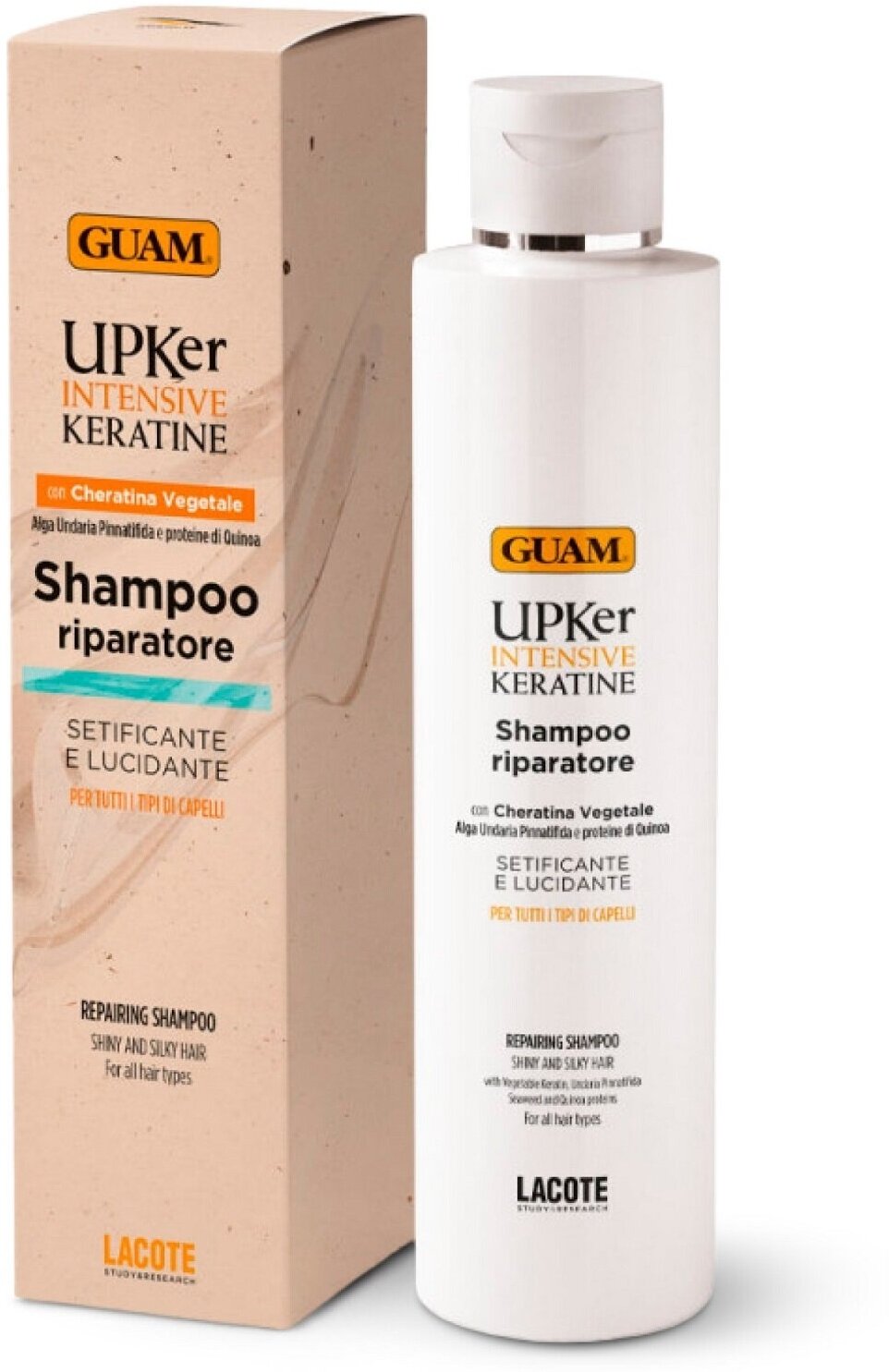 GUAM Восстанавливающий шампунь с кератином для всех типов волос, 200 мл