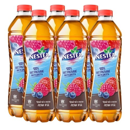 Чай  Nestea Черный со вкусом Лесных ягод, ПЭТ, 1.5 л, 6 шт.