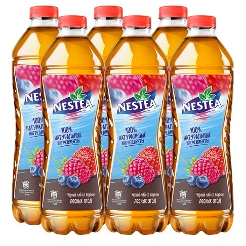 Чай холодный черный NESTEA Нести Лесные Ягоды 6 шт по 1,5Л - фотография № 1