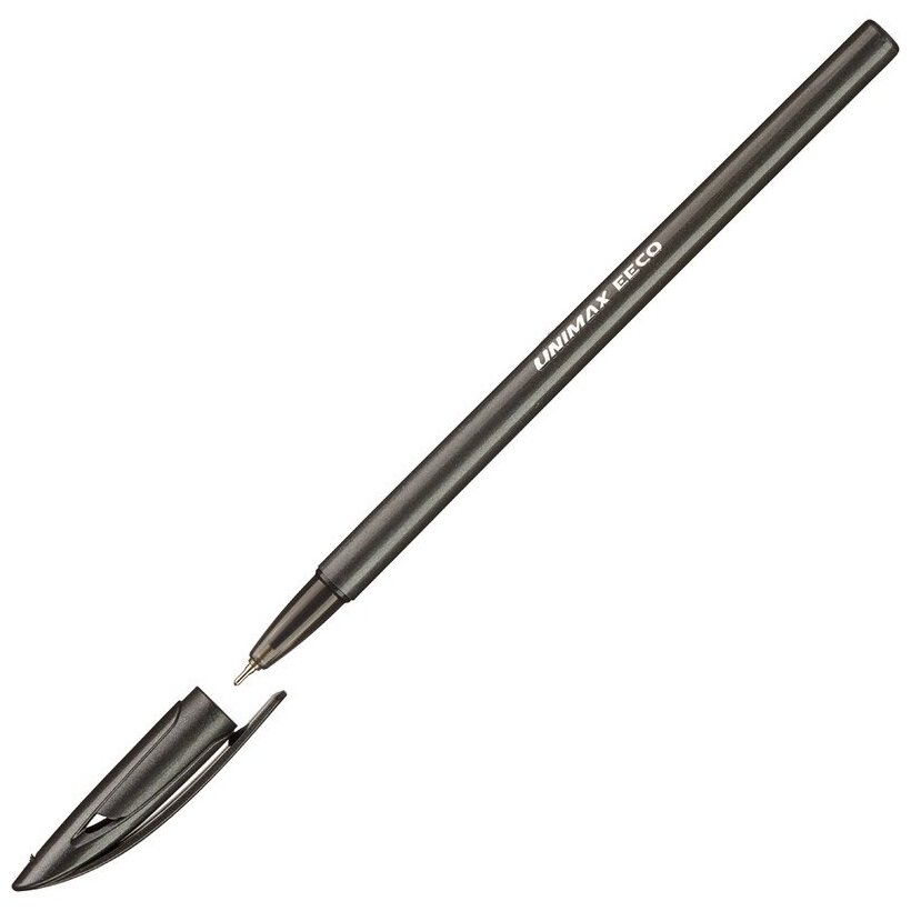 Ручка шариковая Unimax EECO, 0,7 мм, черная, неавтоматическая
