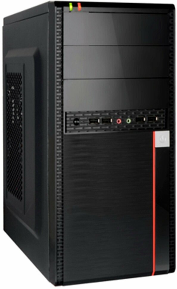 Корпус Minitower ExeGate BA-204U (mATX, без БП, 2*USB+2*USB3.0, аудио, черный) EX284039RUS