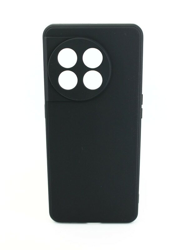 Чехол силиконовый матовый для OnePlus 11, с защитой камеры, черный