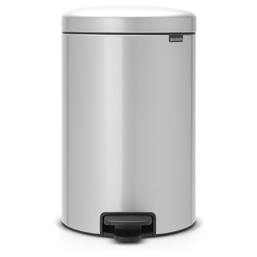 фото Мусорный бак с педалью newicon, 20л, серый металлик, brabantia, 114069