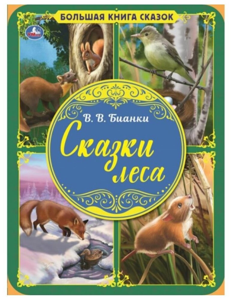 Большая книга сказок "Сказки леса", В. В. Бианки, 48 страниц