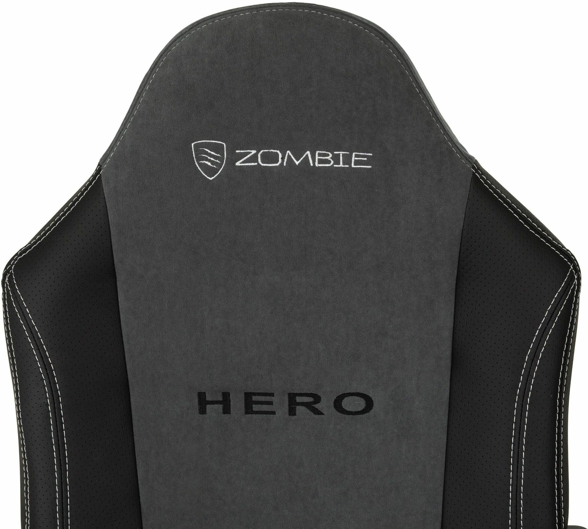 Кресло игровое Zombie Hero, обивка: текстиль/эко.кожа, цвет: серый - фото №9