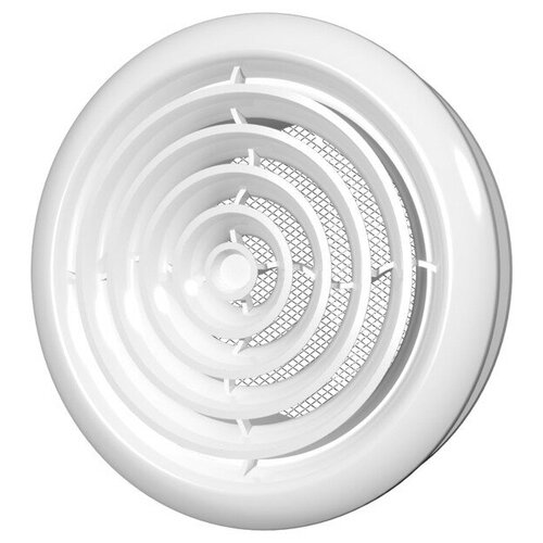 Диффузор потолочный со стопорным кольцом и фланцем абс d125 белый 720₽