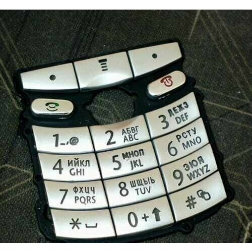 Клавиатура для Motorola E398 Silver (Серебро)