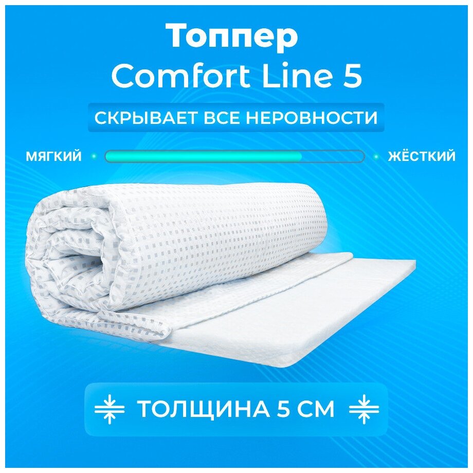 Топпер-наматрасник ФормФикс Comfort Line 5, Беспружинный, 150х200 см