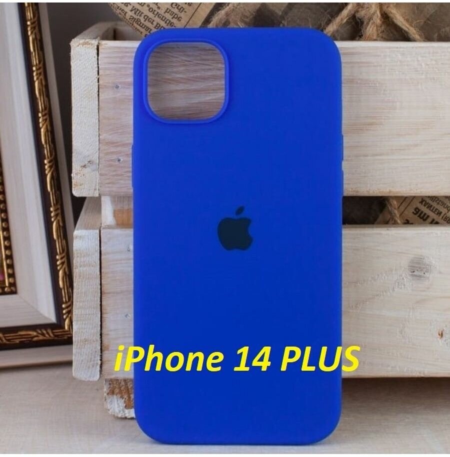 Силиконовый Чехол на iPhone 14 PLUS, цвет индиго