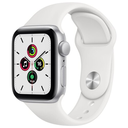 Apple Watch SE 40mm GPS (2022) Silver Aluminium/White