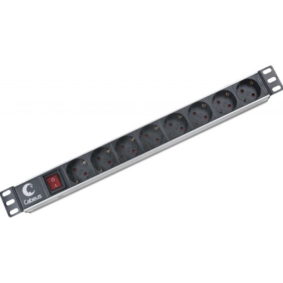 Блок розеток Cabeus PDU-8P 8шт, 1U, 19"