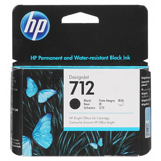 Картридж HP 712 (black), 80 мл