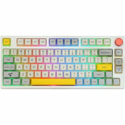 Клавиатура беспроводнаяпроводная Epomaker TH80 Pro Keyboard Gateron Blue White Botanic Garden 905500₽