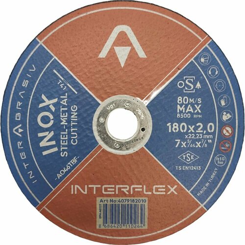 Отрезной круг Interflex INOX A046TBF