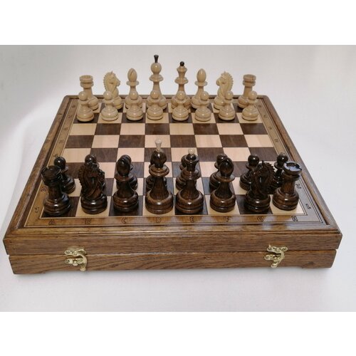 Шахматный ларец Шах-мат шахматный ларец из мореного дуба средний