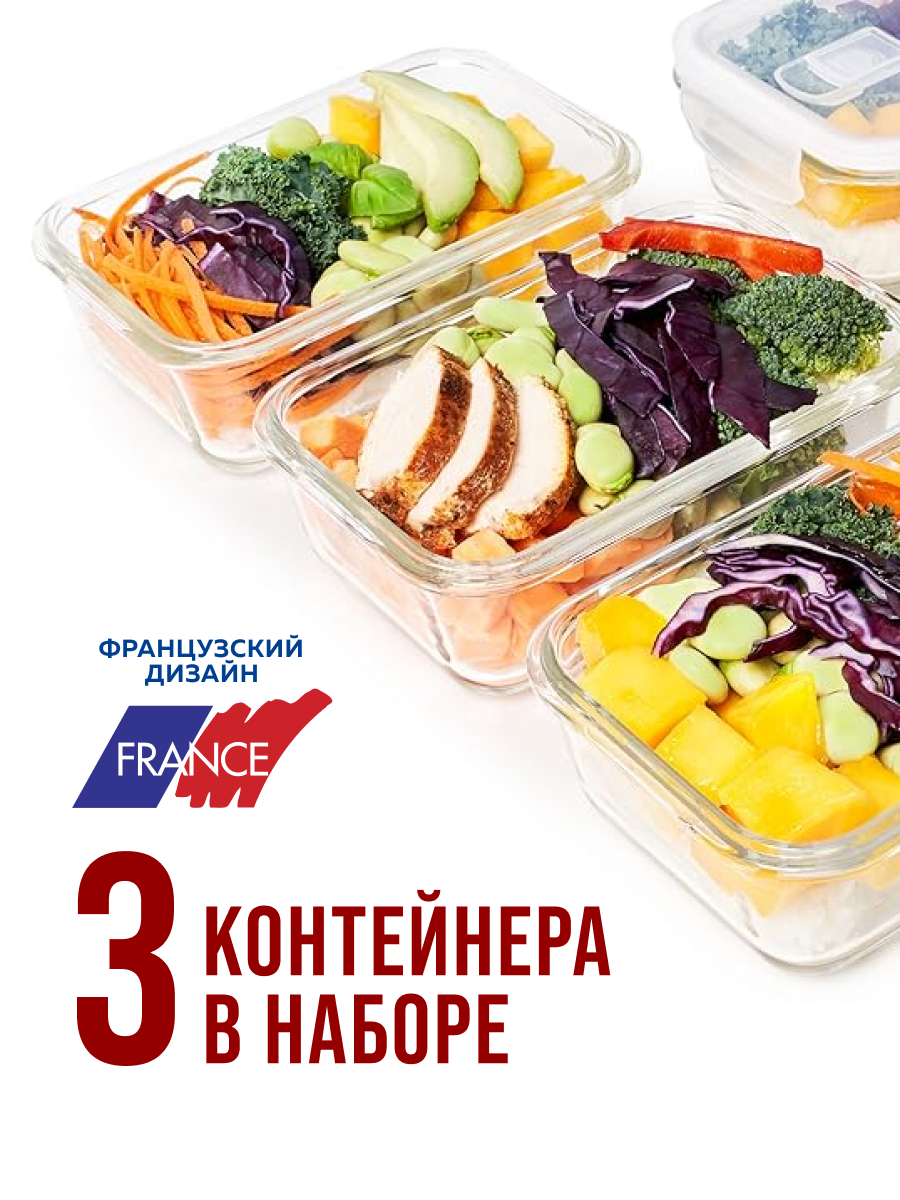 фото Набор жаропрочных мисок Loraine 26266