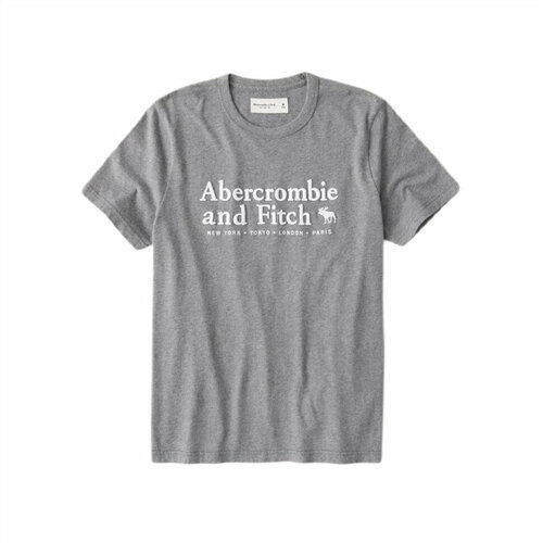 Футболка Abercrombie & Fitch, размер L, серый