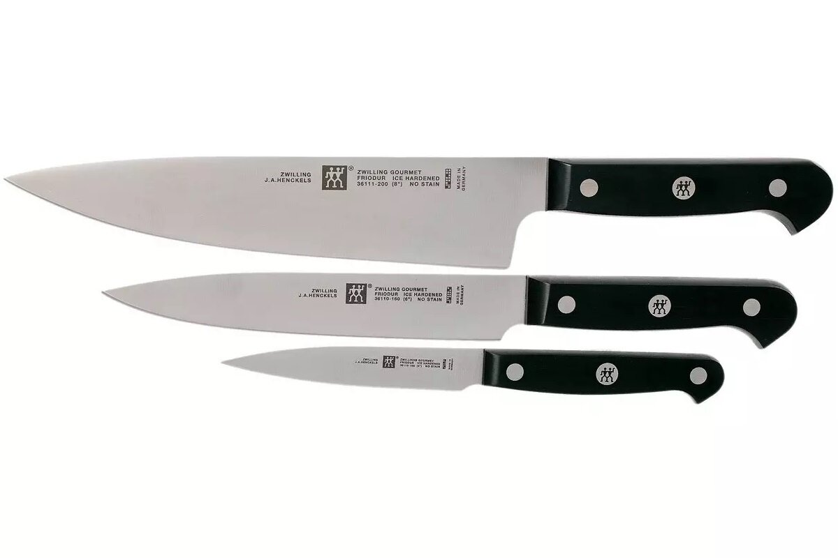 Набор кухонных ножей Zwilling Gourmet 36111-200 / 36110-100, 3 ножа