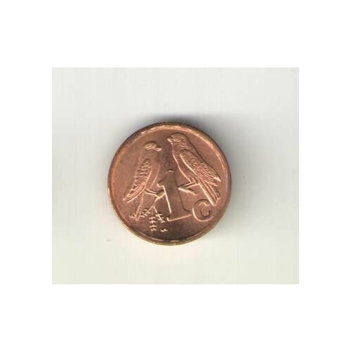 Монета 1 цент ЮАР 1998 юар 1 цент 1972 г 2