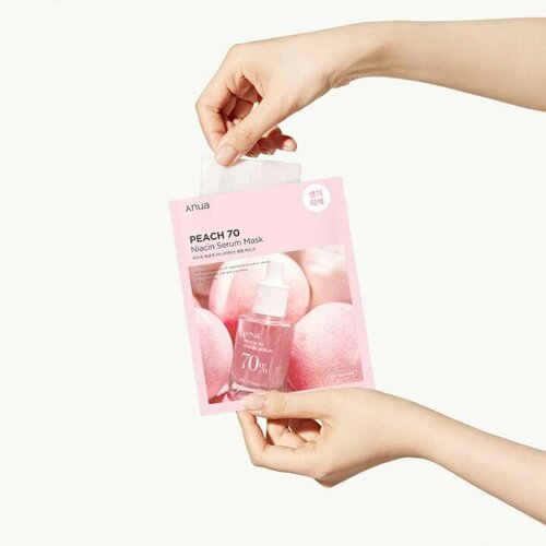 Anua Тканевая маска для лица с экстрактом персика и ниацинамидом 25мл Peach Niacin Serum Mask Корея 599₽
