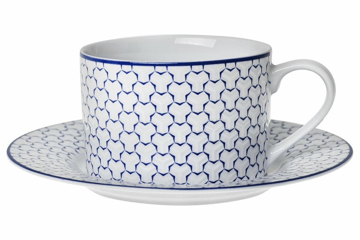 Чайная пара HomeQueen Воздушная 220 мл  48 6 77100