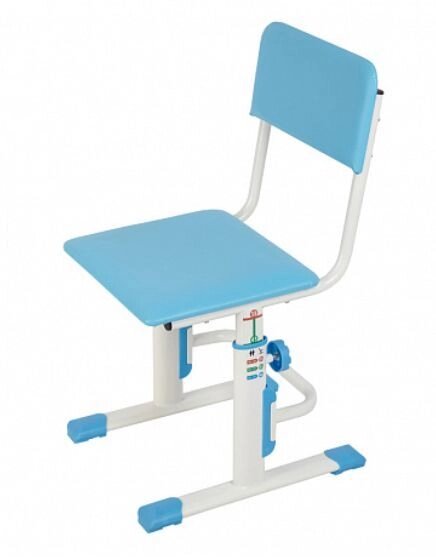 Polini стул для школьника регулируемый polini kids city / polini kids smart l, белый-синий (1кор) стул