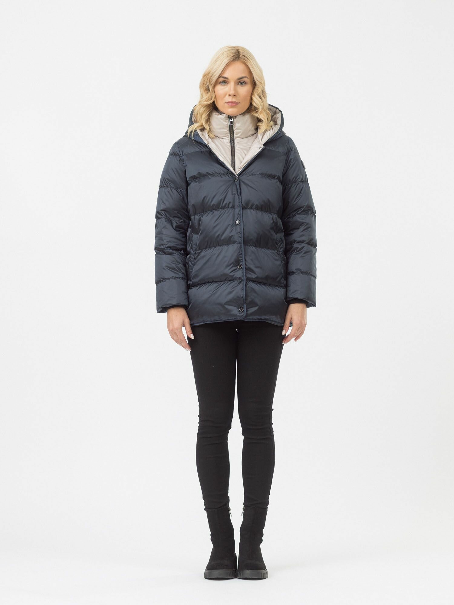 Куртка AVI Осень-зима 2023 размер 50 синий/бежевый