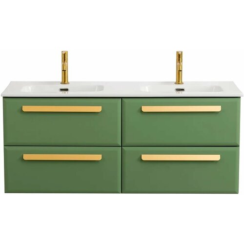фото Тумба под раковину cezares eco eco-cer-n-1200-4c-so-2-ps-p 120 см, подвесная, фисташковый матовый