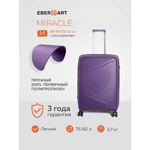 Чемодан Eberhart 108 л размер L серый 20670₽