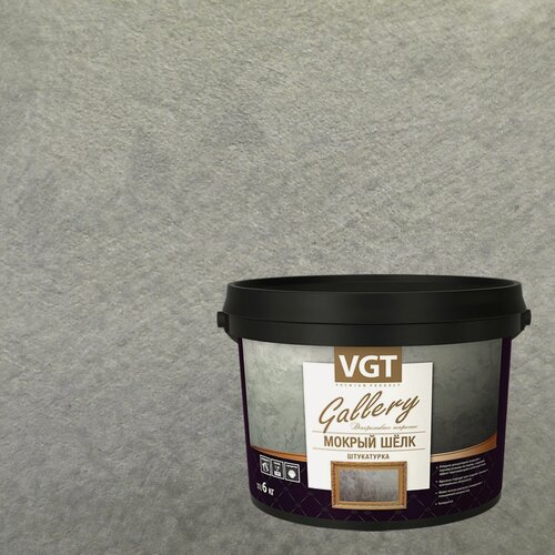 Изображение товара Штукатурка декоративная VGT Gallery Мокрый Шелк (6кг) 2309