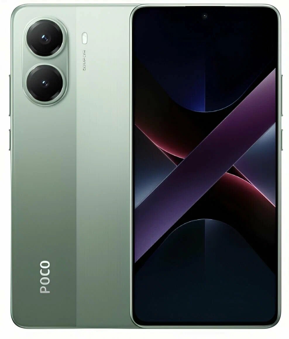 POCO X7 Pro 12/512|6.67"1.5K AMOLED 120Hz Дисплей(HyperOS2.0, IP68)|Цип Dimensity 8400 Ultra|90W Быстрая Зарядка|зеленый