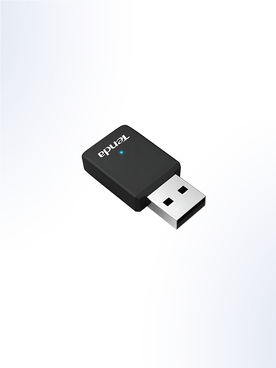 Двухдиапазонный USB Сетевой Wi-Fi адаптер Tenda U9 AC650, черный — фото 1
