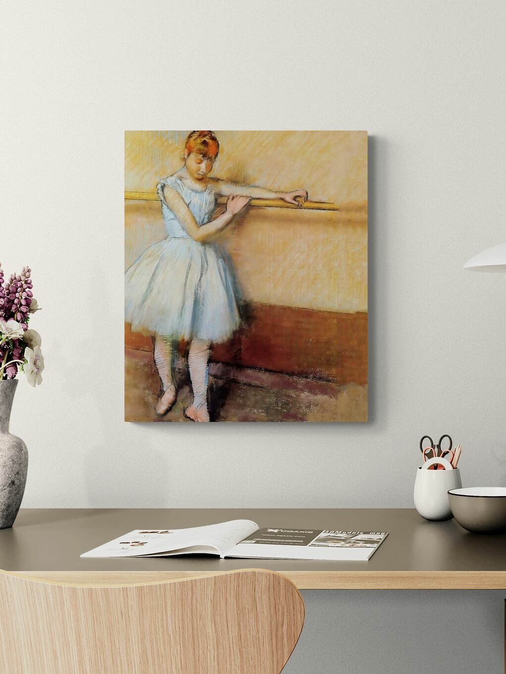 Эдгар Дега "Танцовщица у станка". Картина 60х50 см — фото 1