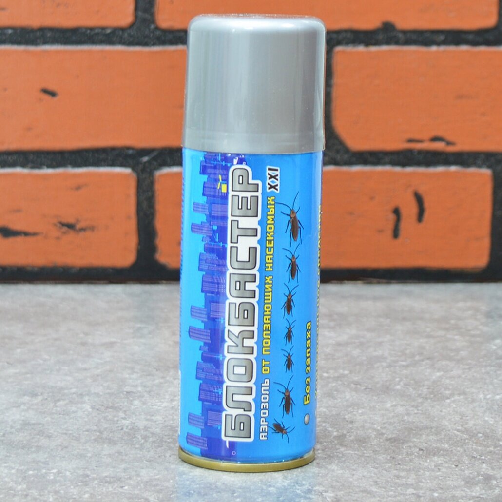 Аэрозоль от ползающих насекомых «Блокбастер» 180 мл без запаха для дома и дачи