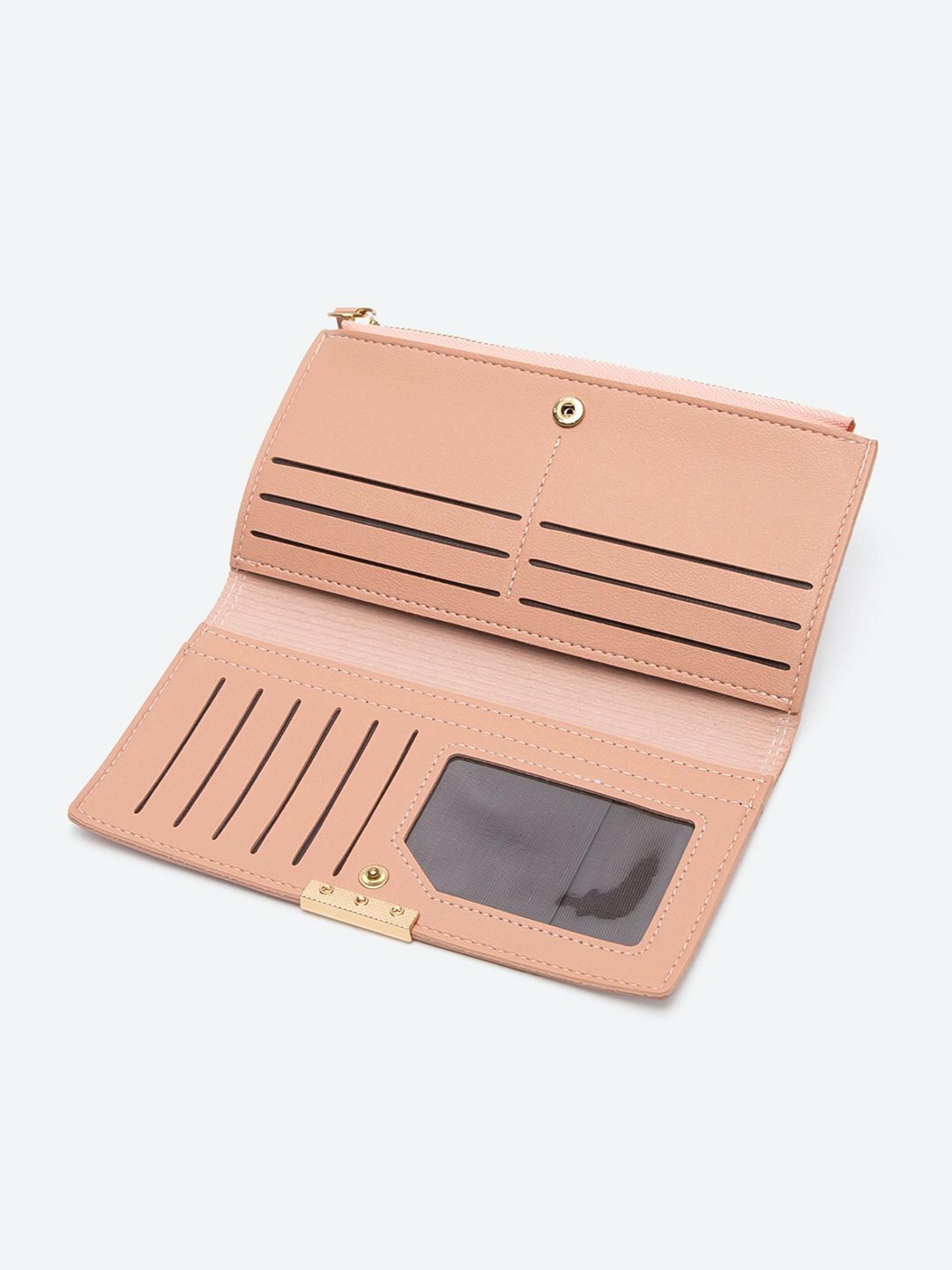 Кошелек , фактура зернистая, pink — фото 1