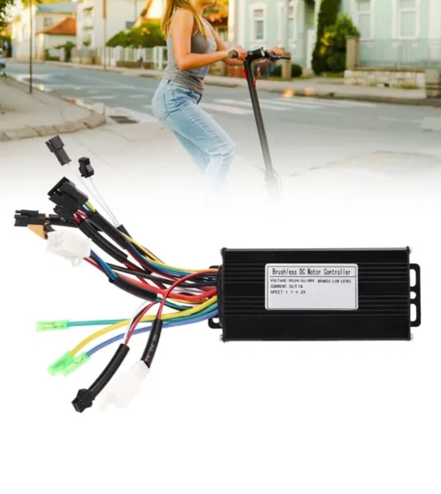 Электрический контроллер велосипеда, бесщеточный мотор 26А, 24V 36V 48V, 3 режима, для электросамокатов