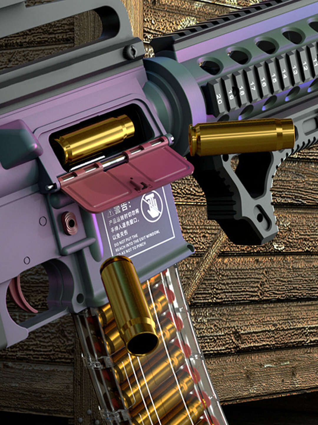 Игрушечный автомат M4A1 c вылетающими гильзами — фото 1