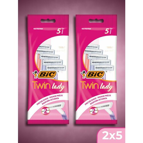фото Бритва одноразовая женская "bic twin lady" (2уп по 5шт)