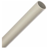 Труба ПВХ Экопласт жесткая легкая диаметр 16 RAL 7035, 2м 30016-2