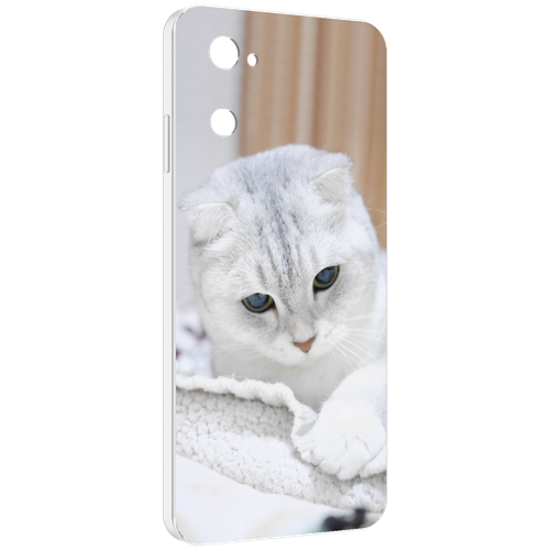 Чехол MyPads кошка чаузи для UleFone Note 12 / Note 12P задняя-панель-накладка-бампер
