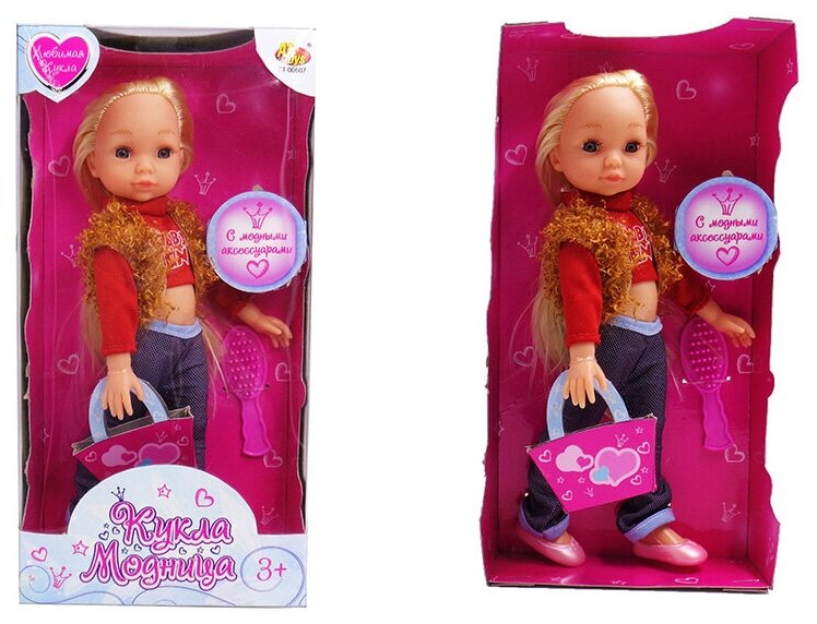 Кукла ABtoys Любимая кукла 25 см, в наборе с аксессуарами, 4 вида PT-00607