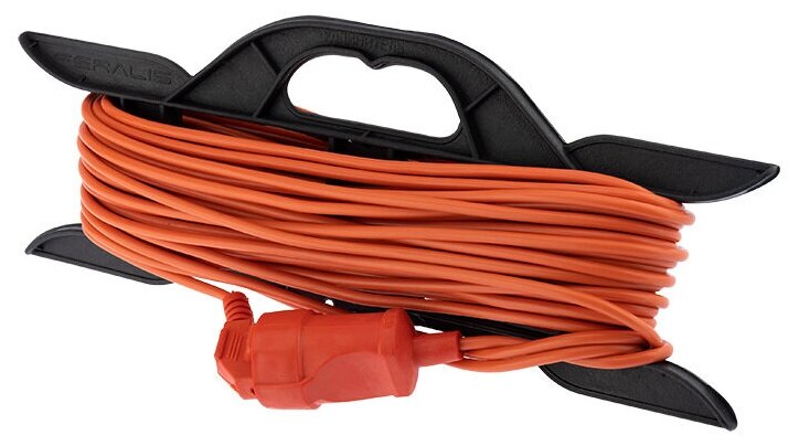 Силовой электрический удлинитель-шнур ПВС PROconnect на рамке с 1 розеткой, 20 м