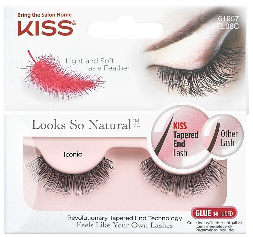 Kiss Looks so Natural   Eyelashes Iconic KFL06C