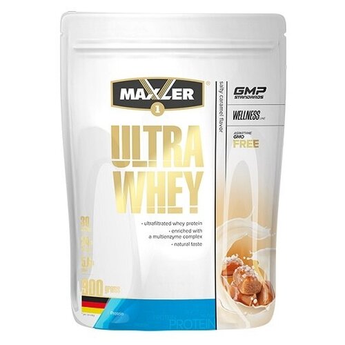 Протеин сывороточный Maxler Ultra Whey лимонный чизкейк 450 гр. протеин со вкусом клубники maxler ultra whey 1 8 кг