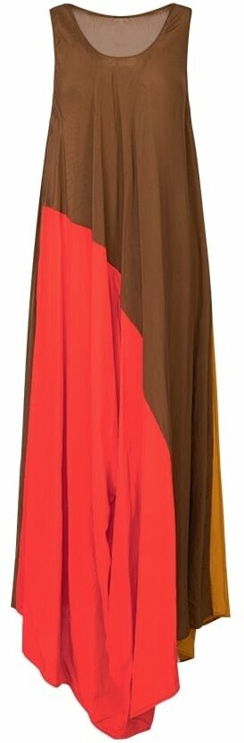 Платье UMA WANG, вискоза, повседневное, размер m, мультиколор