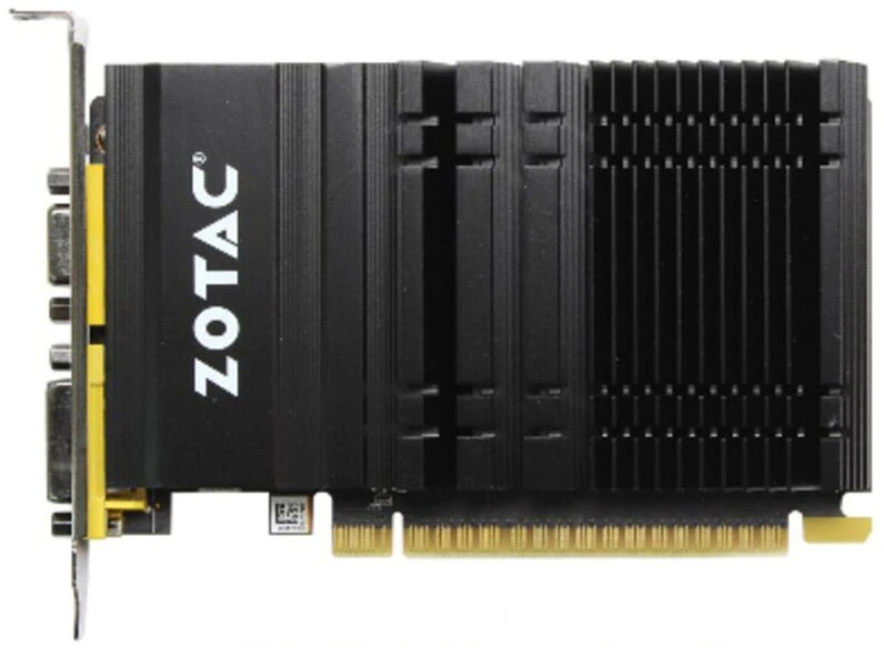 Видеокарта 1024Mb GeForce GT 610 Zotac GT610-1GD3 64bit D-SUB DVI PCI-E GDDR3 Oem