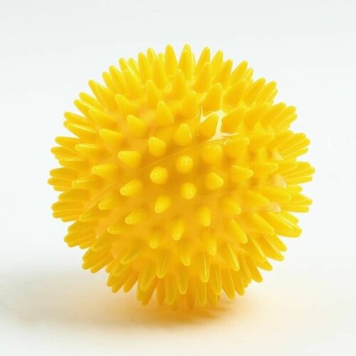 Мяч массажный Ортосила, диаметр 8 см, цвет желтый, 0м+, 1 шт.