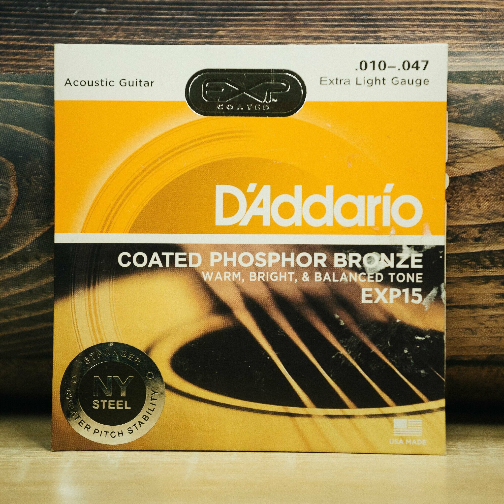 Комплект струн для акустической гитары D'Addario EXP15